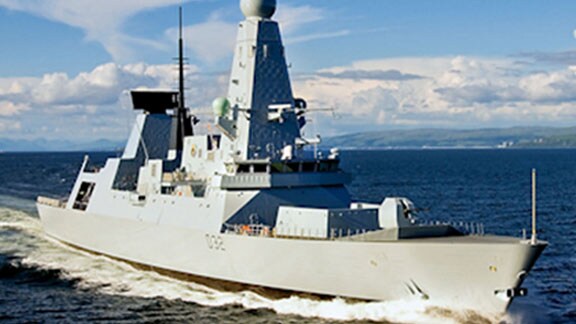 naval ship at sea
