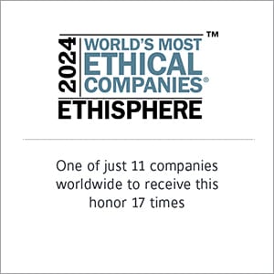 World's most Ethical Companies 2024 recognition logo