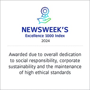 NEWSWEEK's Excellence 1000 Index 2024 Recognition logo