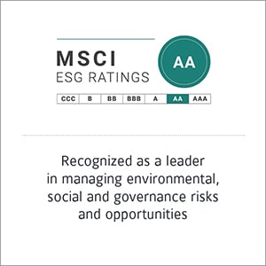 MSCI ESG Ratings recognition logo