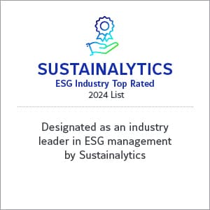 Sustainalytics ESG Industry Top Rated 2024 recognition logo