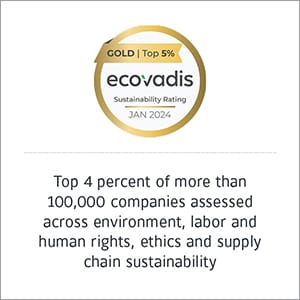 Ecovadis Sustainability rating recognition logo