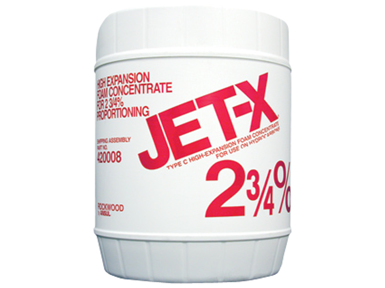 Jar containing foam concentrates for fire suppression